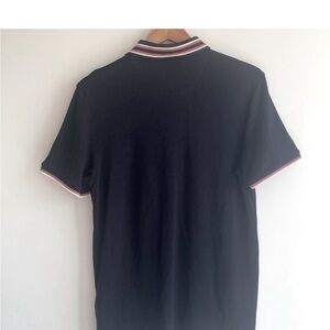 TED BAKER LONDON TEACUPS BLACK POLO BUTTONS Size 4/Large